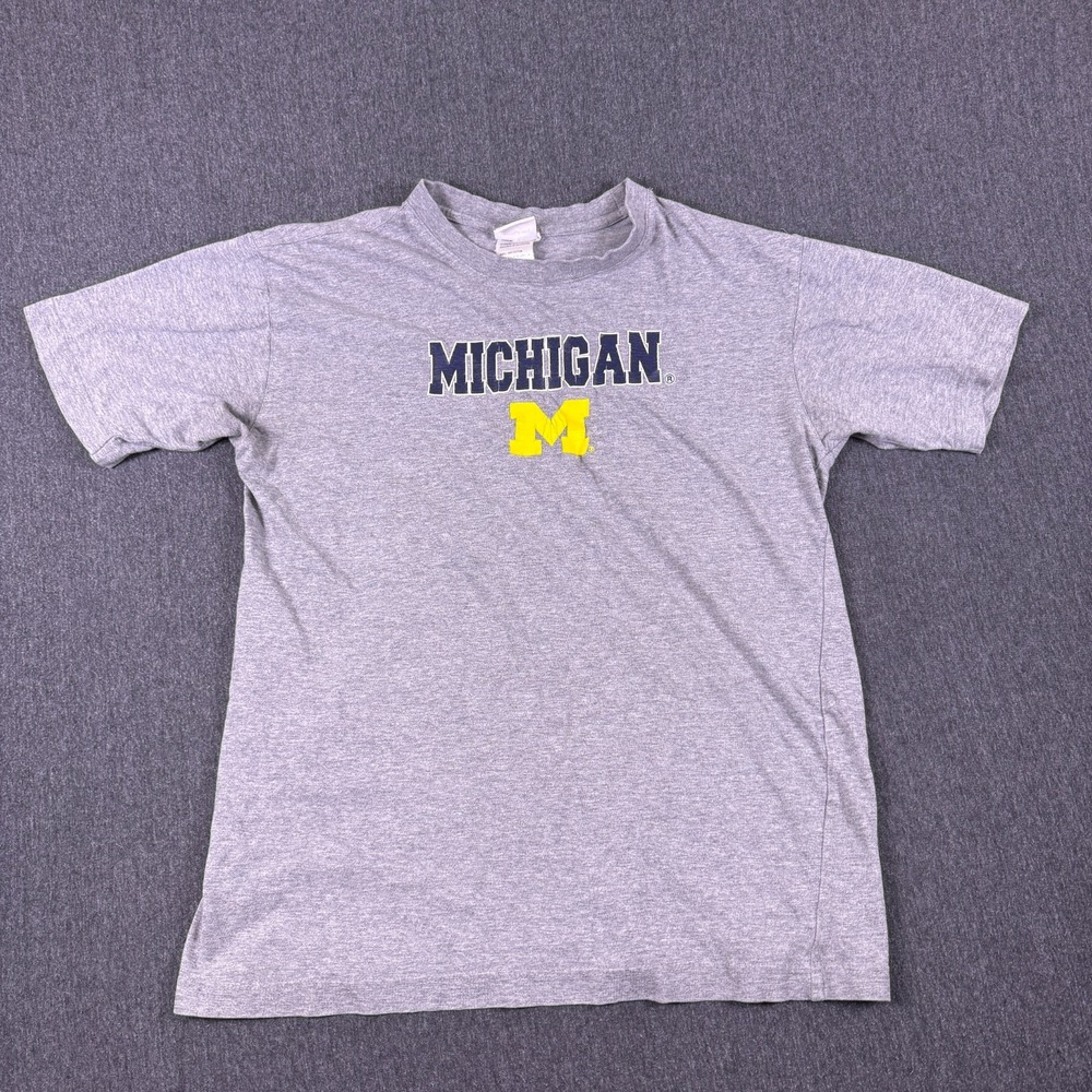 Collegiate Boys Gray Michigan Short Sleeve College Football T-Shirt Size XL‎